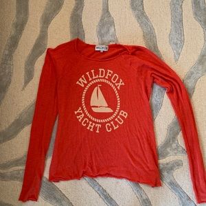 Wildfox oversized long sleeve shirt